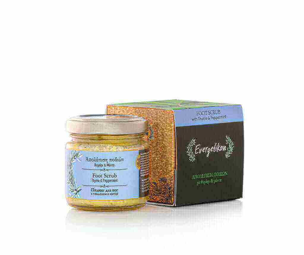 Foot Scrub with Magnesium Salt & Peppermint - Evergetikon