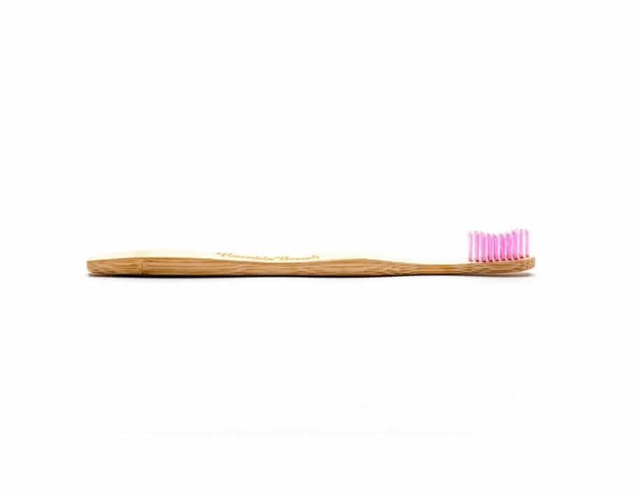bamboo toothbrush - humble brush - pink